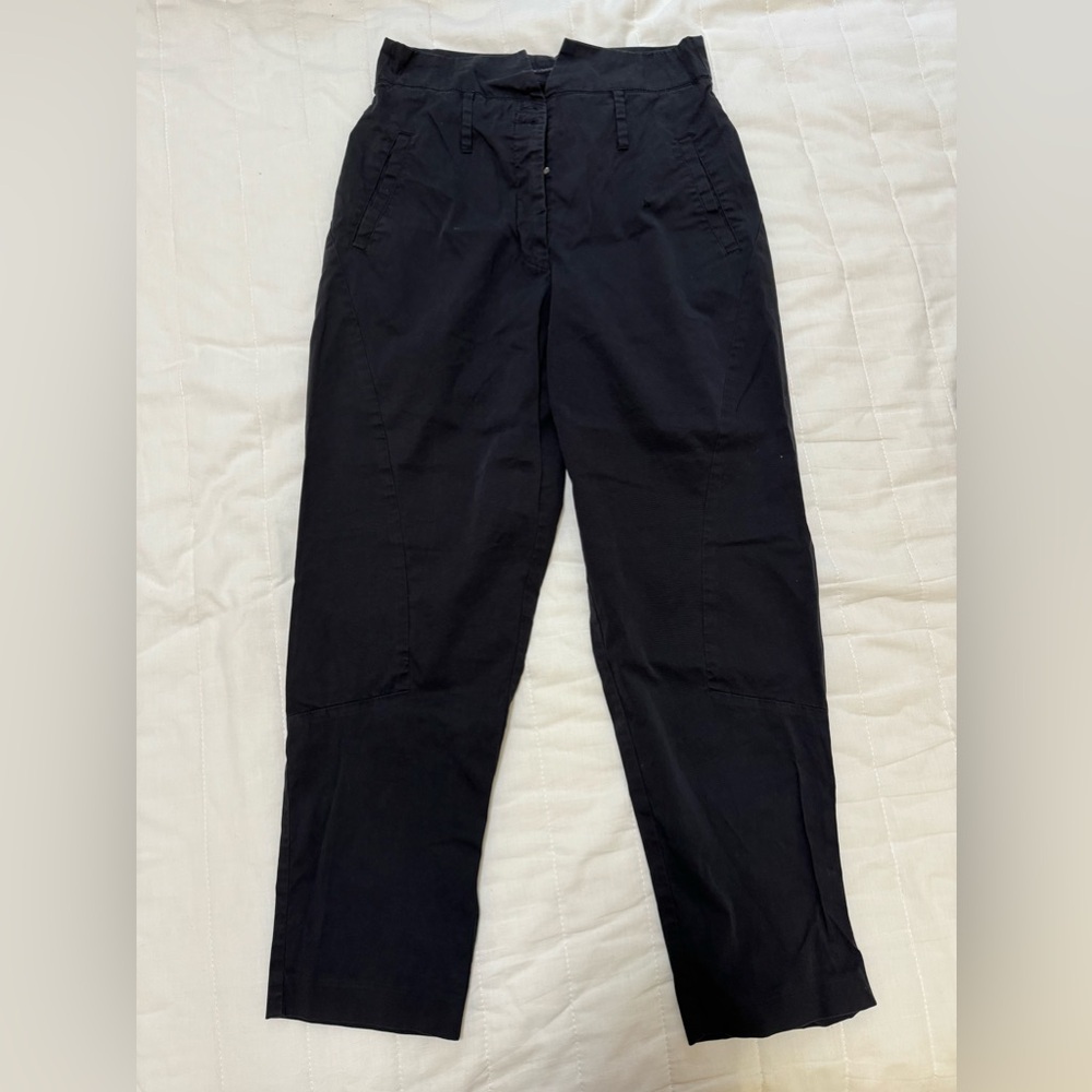 Marithe + Francois Girbaud black cotton pants sz 26